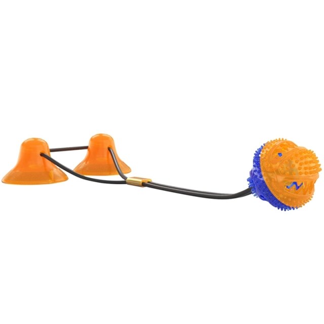 Interactive Pet Toys For Cats Dogs Training Suction Cup Push Ball Toys Elastic Ropes Pet Tooth Cleaning Chewing IQ Exercise New-6